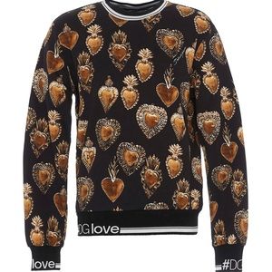 DOLCE & GABBANA Sacred Heart Print Sweatshirt SM